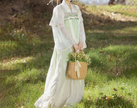 玉术【一盏茶】新品原创汉服女齐胸破裙对襟重...