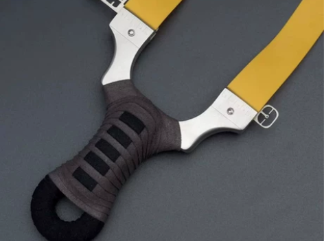 304不锈钢弹弓精缠超纤免绑扁皮弹弓架子双...