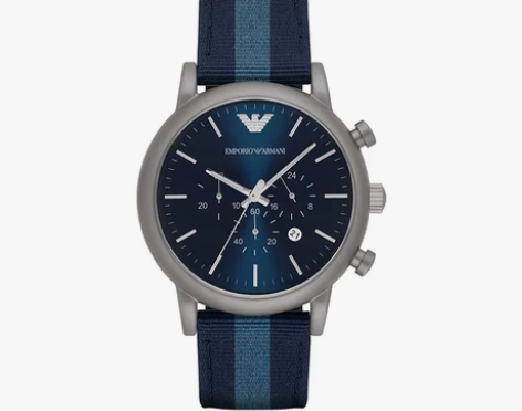 Armani阿玛尼手表男官网正品时尚潮流蓝...