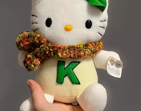 超可爱老料稀有围巾kitty酱  成色挺新...