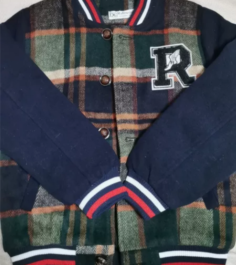 全新儿童棒球棉服150尺码，很厚实穿着舒适...