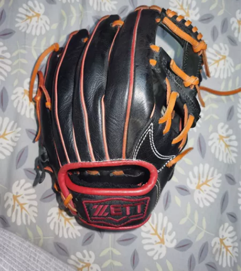 zett棒球手套猪皮初学者手套几乎全新没怎...
