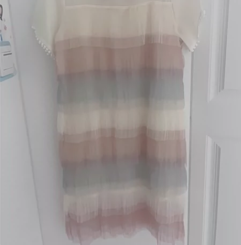 夏季连衣蛋糕裙，马卡龙色系，很好看，减龄款...