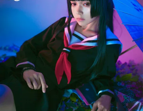 【三町目】地狱少女cos服阎魔爱水手服co...