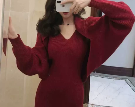 秋冬季气质高冷女神范衣服复古港风小香风裙子...