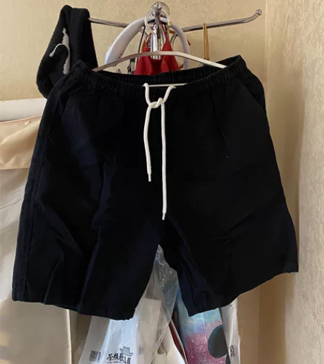 黑色工装短裤九新2xl 喜欢的私～