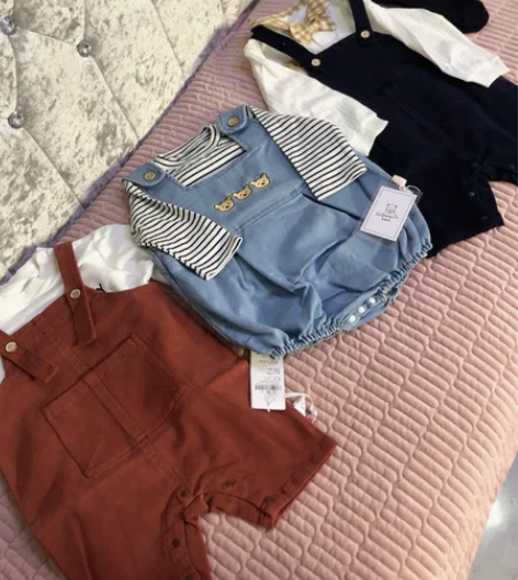 全新牛仔背带裤背带包屁90码,两件包邮,拿...