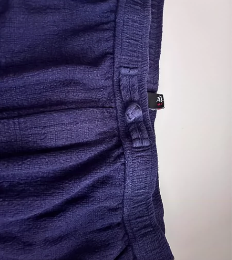 男士藏蓝色纯棉麻9分裤子,230斤以内均可...