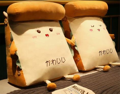 床头软包靠背垫靠枕腰垫三角枕头床上抱枕女生...