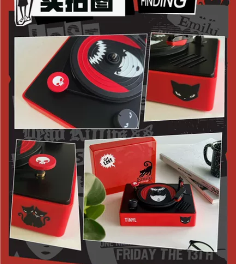 tinyl黑胶唱片机送两张唱片买来就用过一...