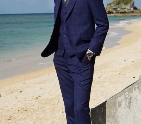 男士修身格子西装马甲 175 180码数各...