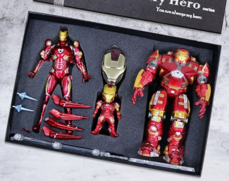 钢铁侠手办mk50反浩克装甲模型蜘蛛侠玩具...