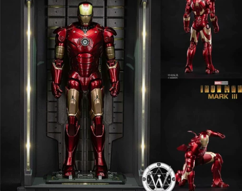 正版 中动 mk3 钢铁侠手办 漫威 格纳...