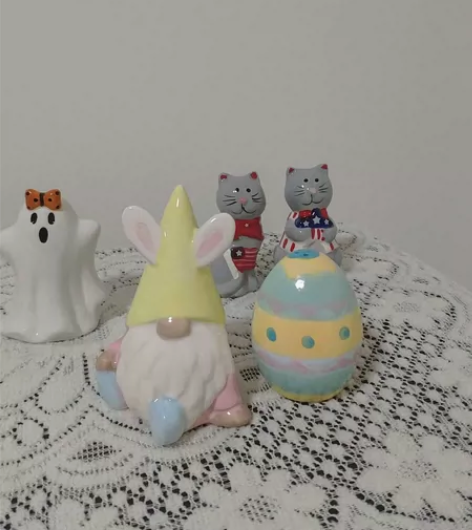 陶瓷精灵，阿飘摆件，小猫陶瓷，5个，26非...