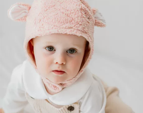 EMXEE嫚熙婴儿帽子超萌可爱护耳帽防风毛...