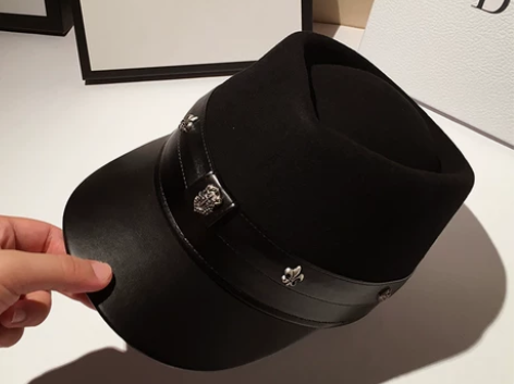 欧洲站新款大牌羊毛骑士帽子女秋冬季英伦复古...