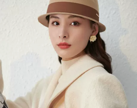 全新，新款交领顶羊毛呢礼帽英伦复古小短檐街...