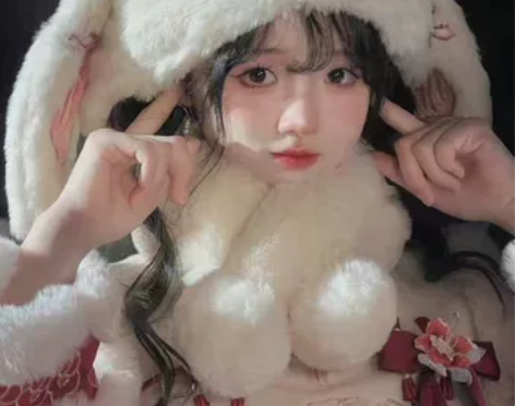 秋冬季新款卡通可爱毛绒毛球保暖帽子学生加绒...