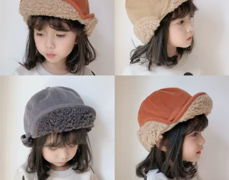 儿童帽子秋冬新款雷锋帽韩版亲子加绒加厚防风...