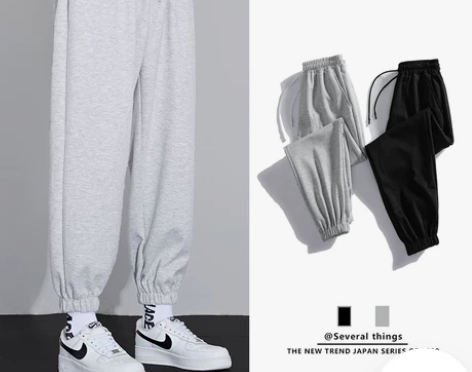 裤子加绒 加绒裤子男款卫裤春秋季潮牌ins...