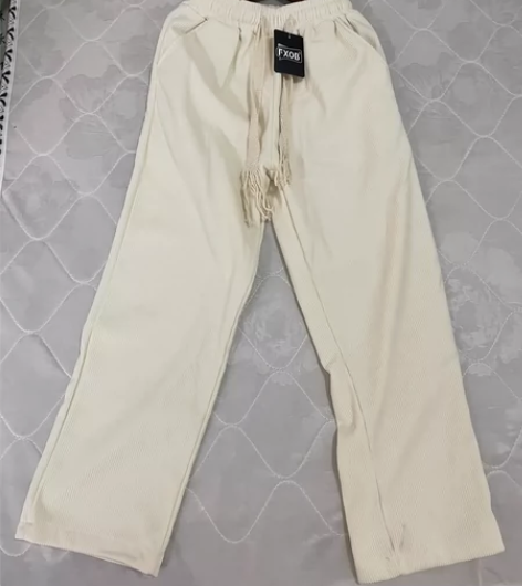 雪尼尔窄版阔腿裤女秋冬季加绒高腰垂感小个子...