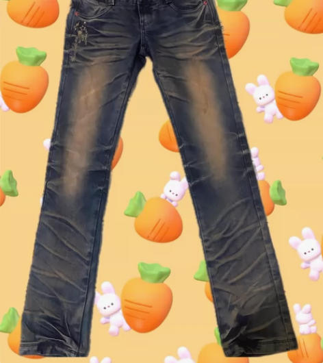 复古水洗做旧低腰牛仔裤女欧美街头辣妹修身 ...