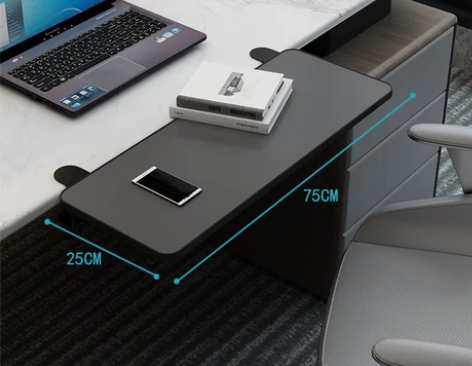 桌面延长板免打孔扩展电脑桌子延伸加长板托架...