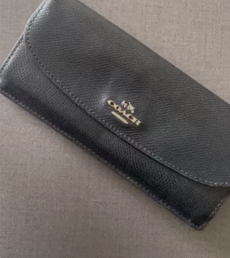 COACH/蔻驰女钱包女士长款翻盖三折钱包...