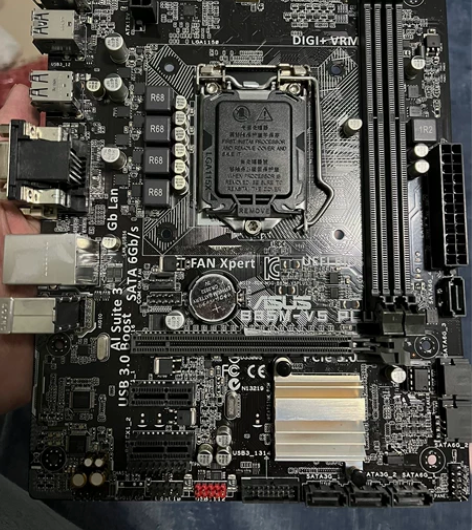 电脑主板华硕b85m-v5lus，支持自提...