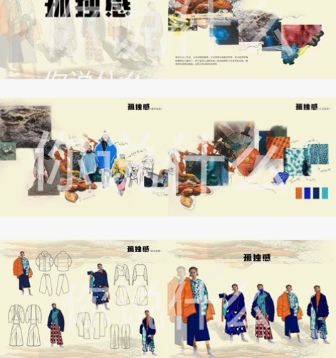 服装款式图代画//服装效果图代画//灵感版...
