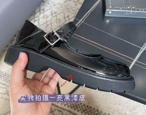 自然卷2021新款玛丽珍鞋日系jk软妹圆头...