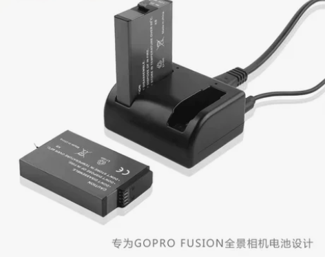 For GoPro电池Fusion配件充电...