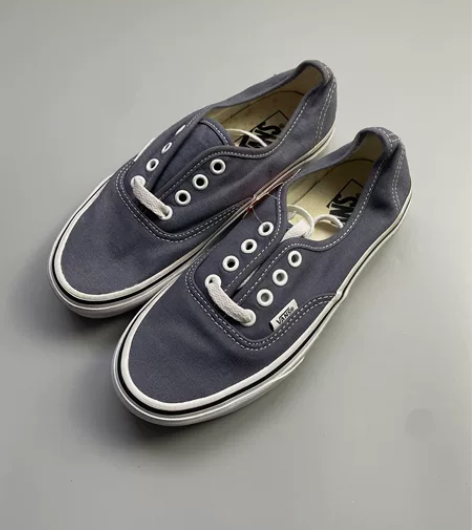 Vans雾霾蓝低帮Aut，尺码35内长22...