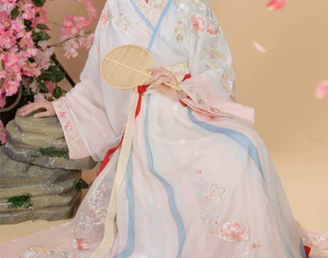 青柠 墨子研原创汉服女中国风晋制齐腰交领襦...