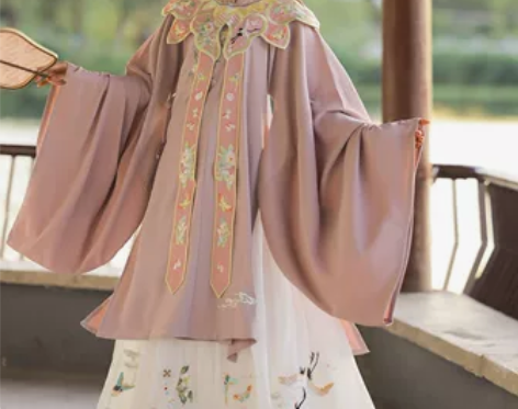 可租可售玉术原创汉服女明制立领斜襟长衫齐腰...