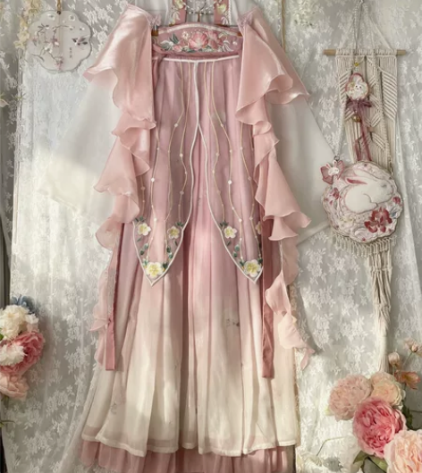 玉术原创汉服女【春亦如期】齐胸襦裙对襟衫改...