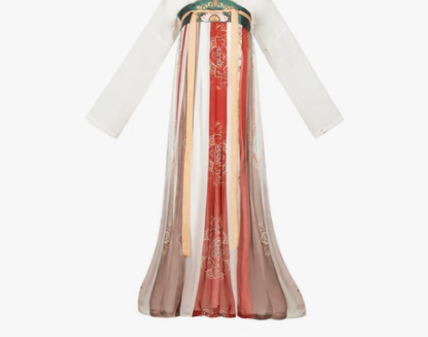 都城南庄汉服千音绝一片式齐胸对襟长衫夏季薄...