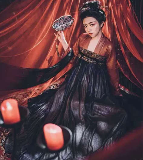 幽檀 桑谣记 白菜汉服 一片式穿孔齐胸襦裙...