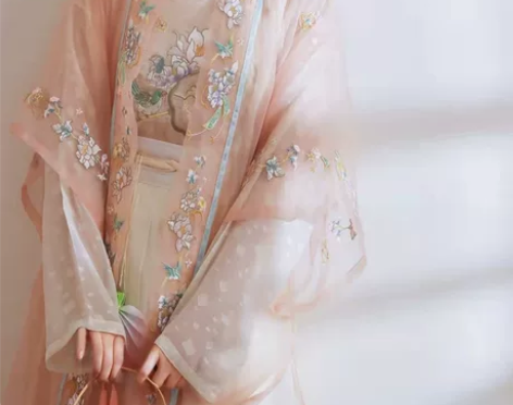 仙楚姬原创汉服女【桃花姬】宋制对襟长衫 只...