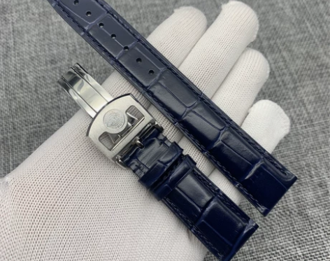 适配万国IWC葡计葡萄牙计时手表带牛皮材质...