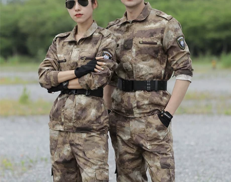 新式迷彩服套装男秋季军迷户外训练透气教官军...