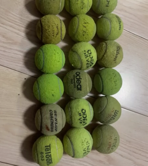18个二手品牌网球 威尔森，小豹子，欧帝尔...