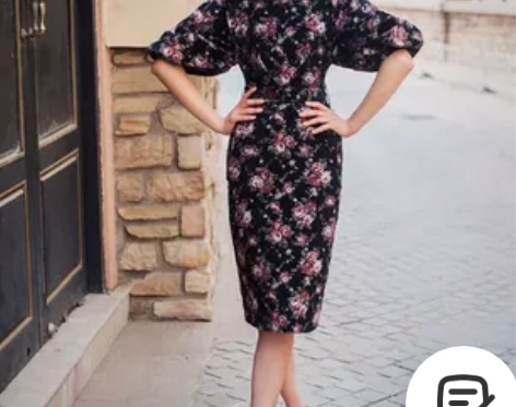 全新法式复古连衣裙+配套帽子=套装腰围66...