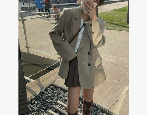 SieYiu百褶裙女学院风半身裙短裙新款春...