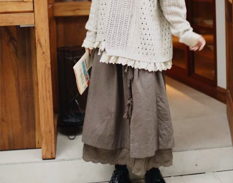小清新女装森系学生日系半身裙女a型秋冬文艺...