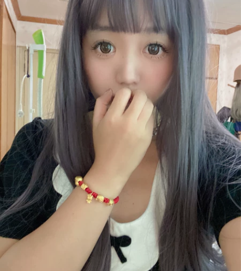 Katie 长款女仆裙黑色 vintage...