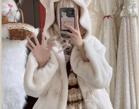 半糖甜心原创设计[兔喵]Lolita冬毛绒...