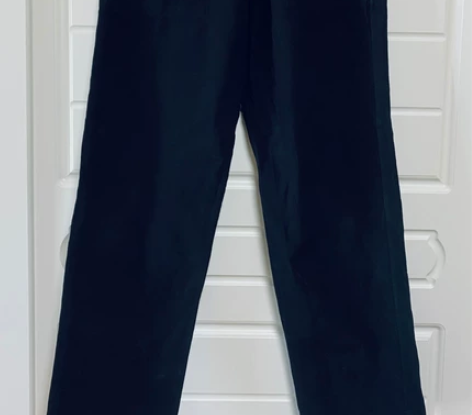 全新韩版男士纯棉松紧带休闲裤 韩版男款黑色...