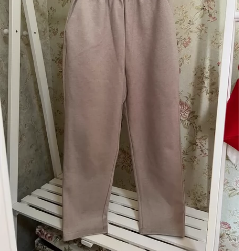 毛尼休闲裤，燕麦色，秋冬合适，很有质感，S...