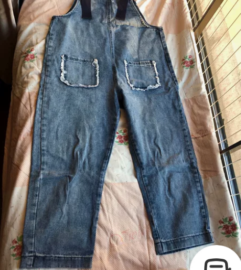 背带牛仔裤九分裤 跟我去了一趟西藏 穿着舒...